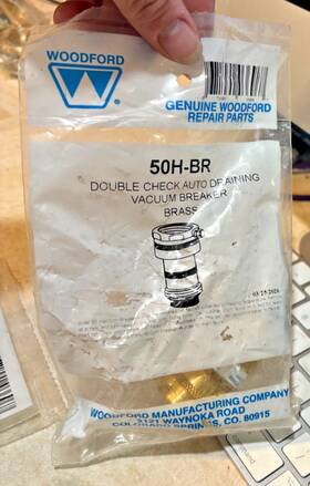 Woodford 50h-br Vacuum Breaker Brass K3