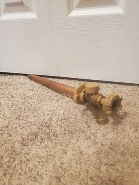 Woodford Reserve 17w3-10-mh Model 17 10 Inch Inlet Wall Faucet With Metal Handle 3/4 Pex A