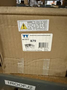 Woodford Reserve B79-ch Manufacturing Model B79 Wall Hydrant Swivel Inlet With Cp Box. New