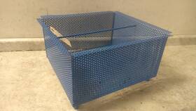 Cb-y-24x24 Zurn 20-3/8 In Overall L Blue Carbon Steel Square Sediment Bucket Cb-y-24x24 Zurn 20-3/8 In Overall L Blue Carbon Steel Square Sediment Bucket