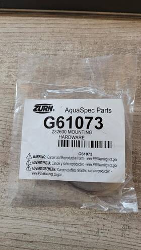 G61073 Zurn Hardware Kit - New G61073 Zurn Hardware Kit - New