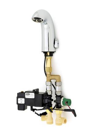 Zurn Z6950-xl-im-s-f Aqua-fit Serio Series Single Post Faucet With Integral Mixing Valve