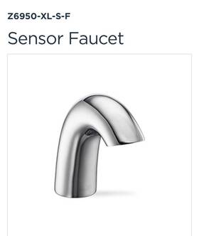Z6950-xl-s-f-bn Zurn Serio Sensor Bath Faucet Chrome Finish Bnib Z6950-xl-s-f-bn Zurn Serio Sensor Bath Faucet Chrome Finish Bnib