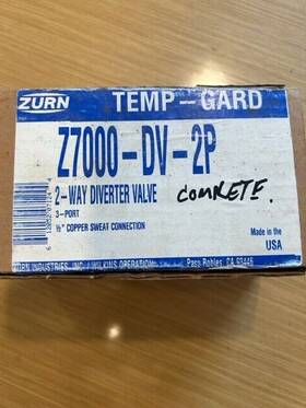 Z700-dv-2p Zurn Z7000 - Dv 2p 2 Way Diverter Valve 1/2 Inch Sweat Connections Z700-dv-2p Zurn Z7000 - Dv 2p 2 Way Diverter Valve 1/2 Inch Sweat Connections