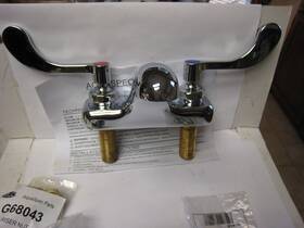 Z81104-xl Zurn Handicapped Bathroom Sink Faucet 4 Inch Center Set Wrist Blades