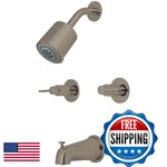 Kingston Brass KBX8148NDL 5-INCH Length Tub Spout Nuvofusion Two Handle. Fixed Price $121.06.