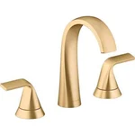 Kohler Cursiva 8" Widespread Bathroom Sink Faucet, Vibrant Brushed Moderne Brass. Fixed Price $130.75.