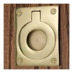 Signature Hardware-brass Flush Pull 1/4" X 1/2" Polished And Lacquered. Fixed Price $6.99.