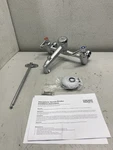 Chicago Faucet WWG897-RCF Rough Chrome 2-HANDLE Wall-mount Service Sink. Fixed Price $189.98.