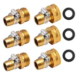 Kichwit 3 Pack 5/8 Aluminum Garden Hose Connector With Inch, Brass. Fixed Price $12.29.