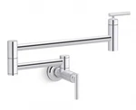 Kohler Purist K-35745-CP Wall Mounted Kitchen Pot Filler Faucet Polished Chrome. Fixed Price $378.00.