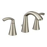 Moen Glyde 8 In. Widespread 2-HANDLE High-arc Bathroom Faucet Brushed Nickel. Fixed Price $144.40.