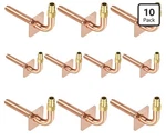 Pack Of 10 Copper Stub Out Elbows With Wall Flange Pex-a 1/2 -6INCH Le. Fixed Price $50.00.