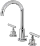 Kingston Brass Manhattan Widespread Bathroom Faucet With Pop-up Drain Chrome. Fixed Price $144.95.