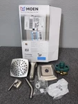 Moen Conway 82922SRN Bathroom Tub & Shower Kit W/ Valve Brushed Nickel Open Box. Fixed Price $59.99.