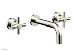 Phylrich 134/015 Satin Nickel Wall Lavatory Set Cross Handles. Fixed Price $60.00.