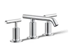 Kohler Purist K-14410-4-CP Widespread Bathroom Sink Faucet Drain Polished Chrome. Fixed Price $468.00.
