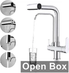 Qaoyede 3 1 Kitchen Sink Faucets For Water Filtration System,chrome. Fixed Price $72.06.