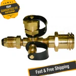 Marshall Excelsior ME425P Brass Lp Gas Camping Tee. Fixed Price $108.94.