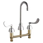 Chicago 786-GN1AE3ABCP Gooseneck Kitchen/bathroom Faucet, Manual, 8". Fixed Price $364.99.