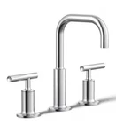 Kohler K-14406-4-CP Purist Widespread Bathroom Faucet Drain Polished Chrome. Fixed Price $399.00.