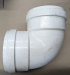 Nos 8" Plastic Trends 90 Degree Elbow W/gaskets Astm D-3034 Pvc Psm. Fixed Price $75.00.