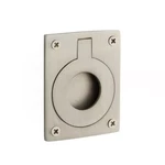 Brass Flush Ring Pull Brushed Nickel 1/4" X 1/2". Fixed Price $6.99.