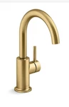 Kohler Contemporary K-26369-2MB Water Dispenser Beverage Faucet Brushed Brass. Fixed Price $268.00.