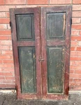 Antique 1800S Early American Panel Pantry Cupboard Cabinet Doors 56.25 X 33.25. Fixed Price $254.99.