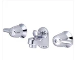 Central Brass 4" 2-HANDLE Wall Mount Bathroom Faucet In Polished Chrome. Fixed Price $110.00.