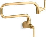 Kohler Graze Wall Mount Pot Filler Moderne Brass K-22066-2MB Kitchen. Fixed Price $800.00.