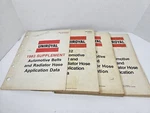 Vtg Uniroyal Automotive Belt And Radiator Hose Application Data Books Lot Of 4. Fixed Price $16.99.