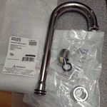 Chicago Faucets Gooseneck GN1AE3JKABCP Spout,brass, 26Y217. Fixed Price $45.00.