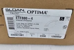 Sloan ETF-880-4-LT Cp Sensor Activated Electronic Hand Washing Faucet With Metal. Fixed Price $399.00.