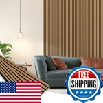 Smartstandard Wood Slat Acoustic Wall Panels Pack 94X23.6 American Oak Noise. Fixed Price $220.33.