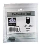 Smith-cooper 4632100000 Stainless Steel Lead-free Nipple 1/8 Mpt X Close In.. Fixed Price $8.13.