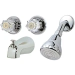 Homewerks Worldwide 623423CA Baypointe Hand Combination Faucet, Chrome. Fixed Price $84.54.
