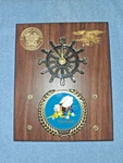 United States Navy Seabees Construction Military Wall Plaque - Intarsia Art. Fixed Price $75.00.