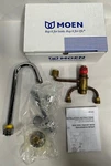 New Moen 8901 Chrome Lever Sani-stream Bar Sink Faucet W/ Gooseneck Spout (A13). Fixed Price $36.95.