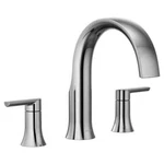 Moen TS983 Doux Two-handle High Arc Deck-mount Roman Tub Faucet Trim CHROME#24. Fixed Price $129.00.