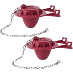 Hibbent 2INCH Toilet Flapper 2PACK, Durable Rubber Seal Replacement Red. Fixed Price $26.54.