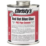 Christys RH-RHBV-QP.48 Red Hot Blue Glue Pvc Pipe Cement Oz.. Fixed Price $14.88.