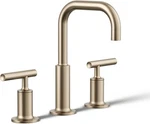 Kohler Purist Widespread Bathroom Faucet Brushed Bronze K-14406-4-BV. Fixed Price $750.00.