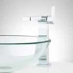 Signature Hardware 447921 Hibiscus Single Hole Vessel Faucet W/ Pop-up Drain. Fixed Price $415.74.