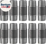 1/2" X Industrial Cor Iron Pipe Fittings - Threaded Nipple, Black. Fixed Price $31.45.