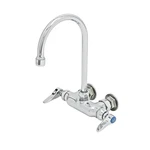 T&s Brass B-0345 Wall Mount Double Pantry Faucet 3-3/8" Centers Rigid Gn Levers. Fixed Price $119.00.