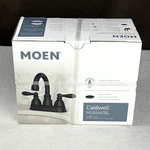 New! Moen WS84667BL Caldwell Matte Black 2-HANDLE 4" Centerset Bathroom Faucet. Fixed Price $69.99.