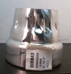 Deflecto DIRB43 Increaser/reducer 4" - 3", Aluminum, Free Shipping. Fixed Price $10.00.