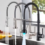 Spring Kitchen Faucet Pull Down Sprayer Swivel Single Handle Hole Mixer Taps Us. Fixed Price $32.99.
