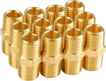 12-PACK Inch Male Hex Nipples, 1/4'' Npt Brass Pipe Fitting Adapters,. Fixed Price $15.87.